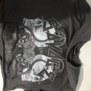 Plt cropped t shirt🤍